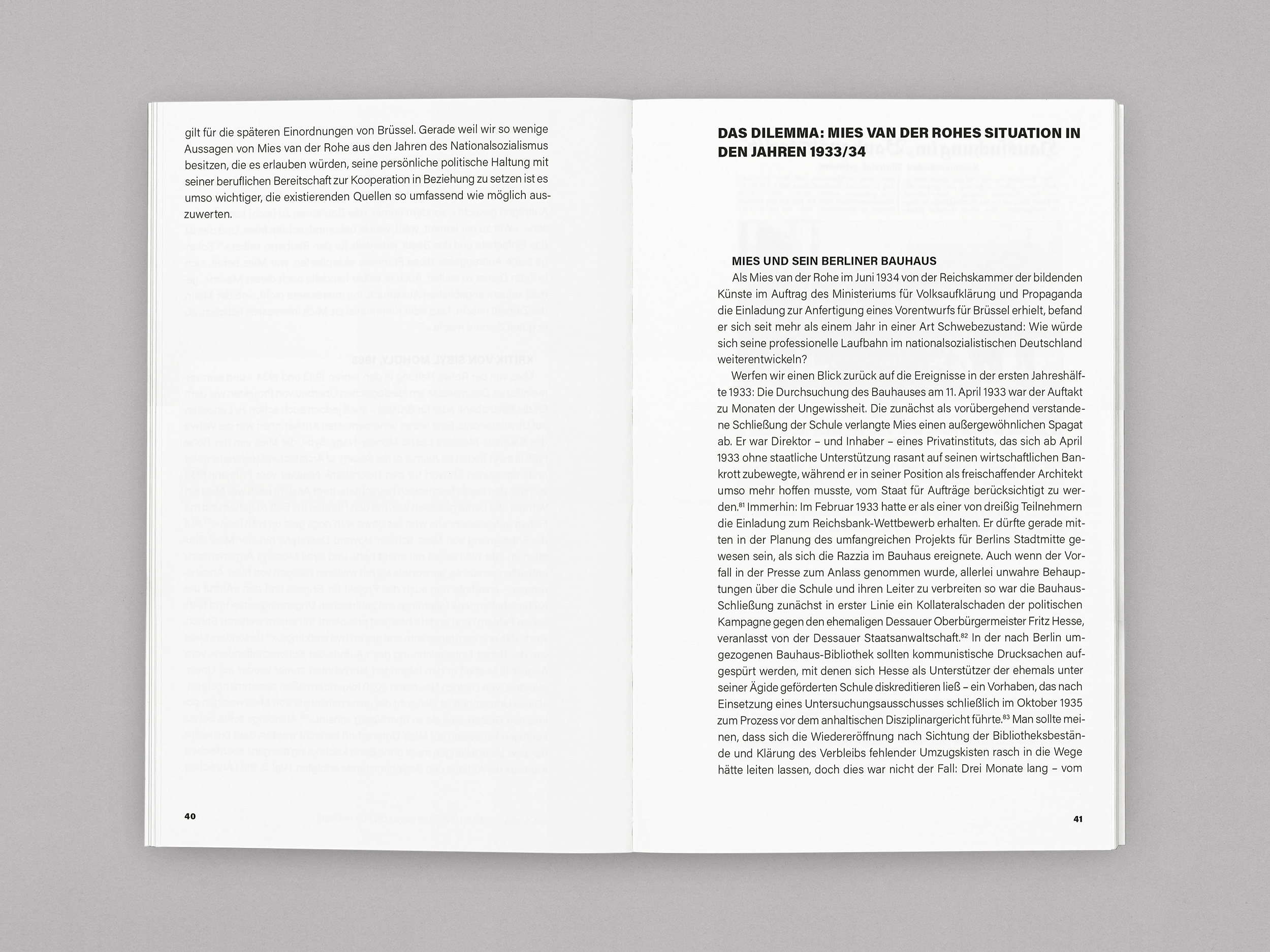 schriftenreihe mies van der rohe haus